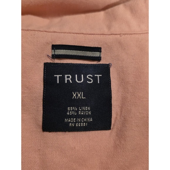 Trust Mens XXL Shirt 55%Linen , 45% Rayon. - Picture 4 of 6